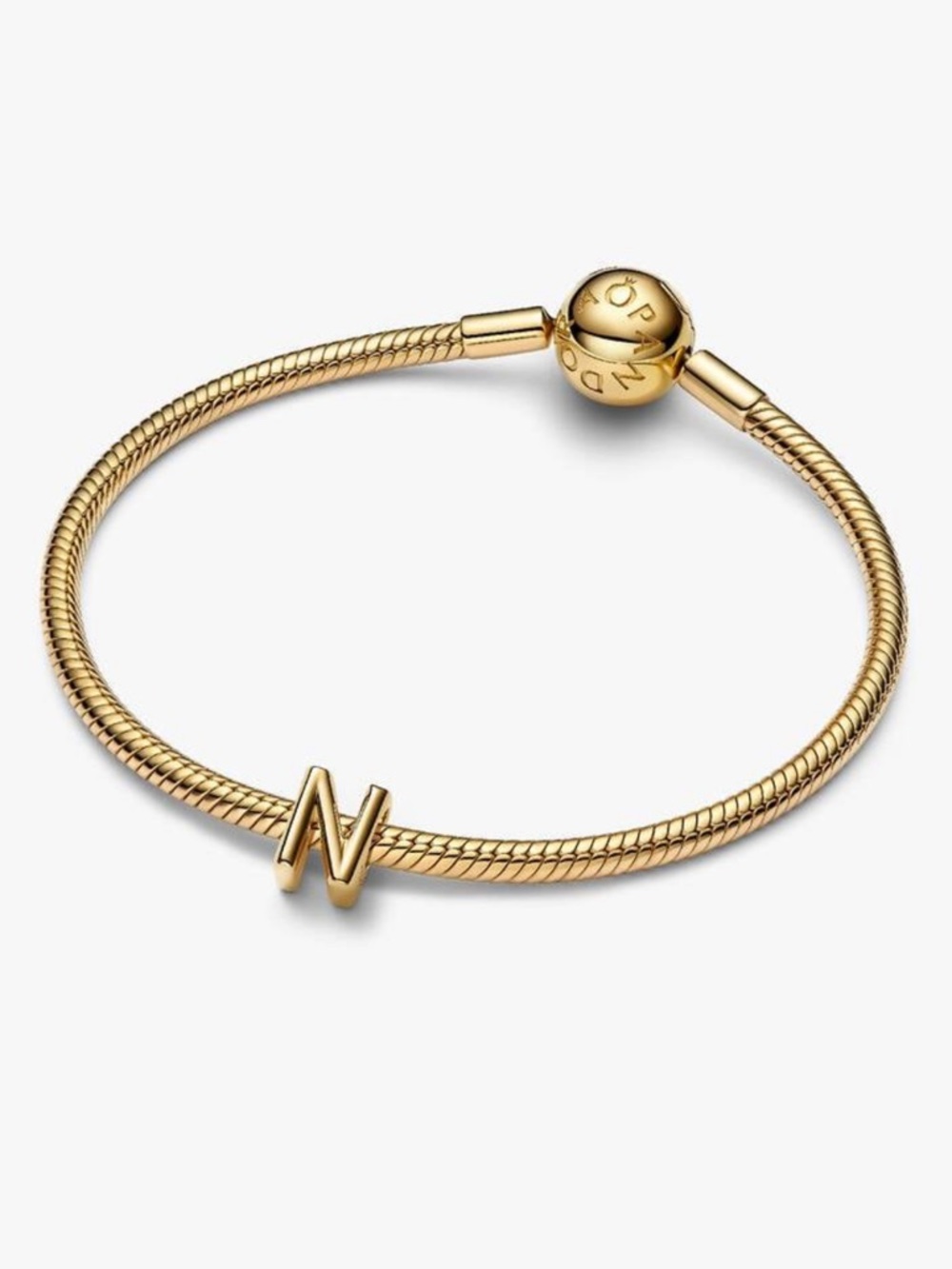 Pandora Letter N Alphabet Charm In 14k Gold